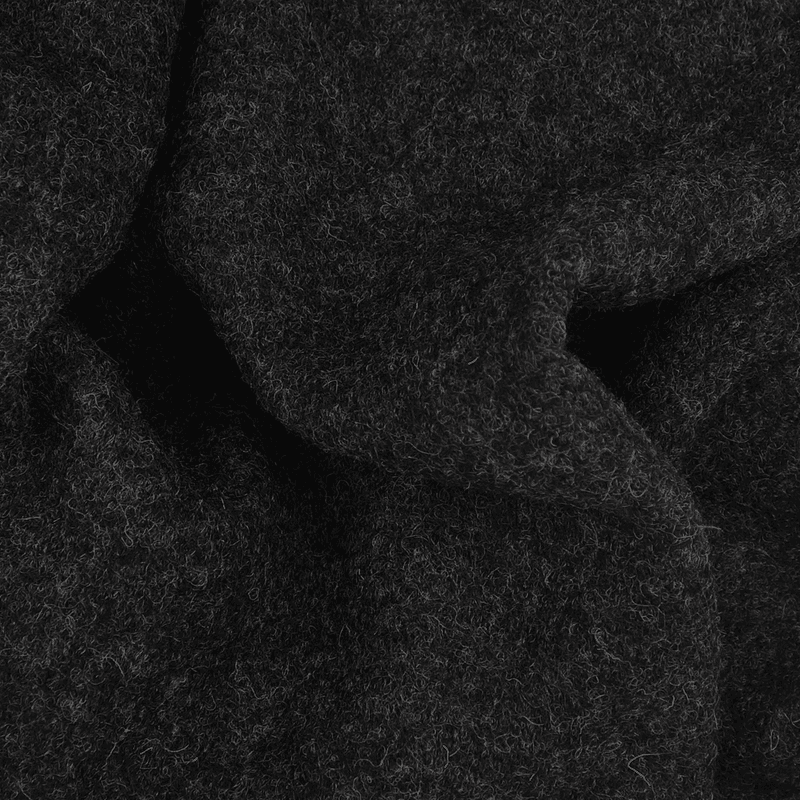 Koksgrå Melert - Ull Boucle