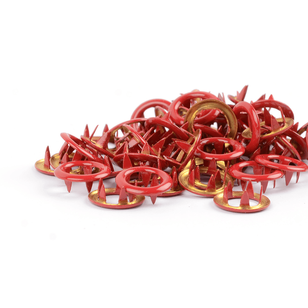 Dark Red TD metalltrykknapper - 10 stk