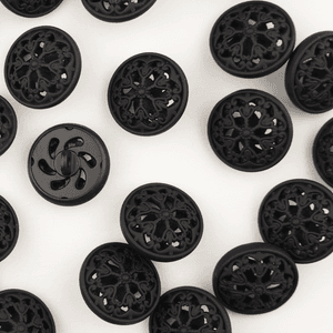 Hovedbilde Sauron Sort Matt - 18 mm Metall Knapp