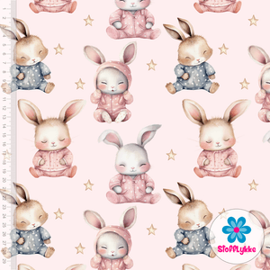 Hovedbilde Goodnight Bunnies Pink - Jersey