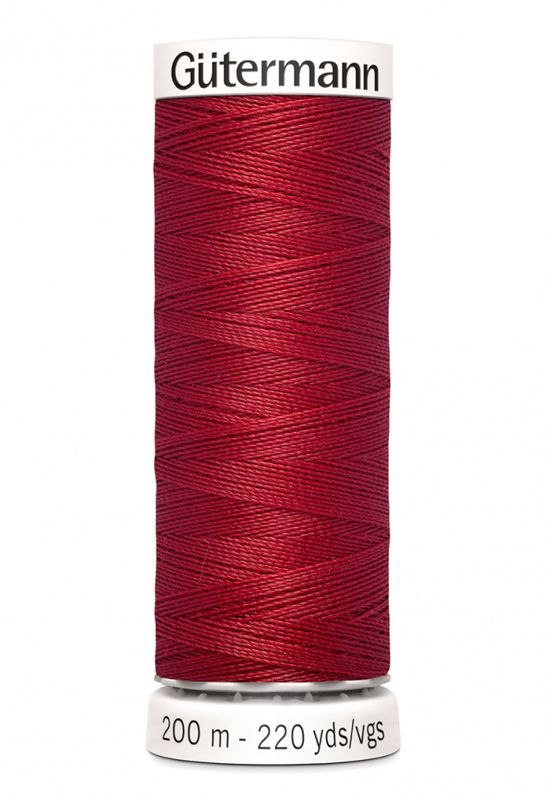 Mørk Rød 46 - Polyester Sytråd 200 m