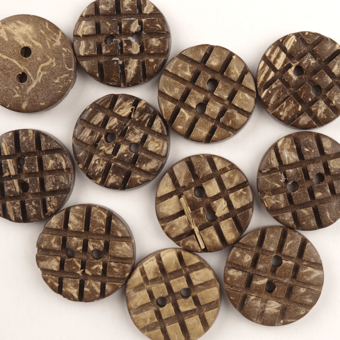 Hovedbilde Criss-Cross - 15 mm Kokos Knapp