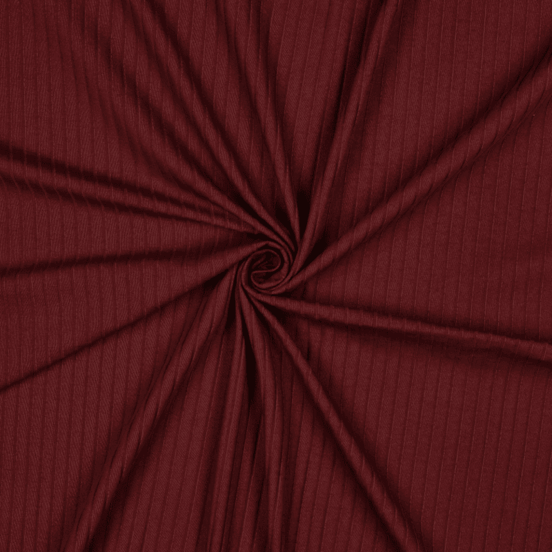 Burgundy - Bred Ribbjersey