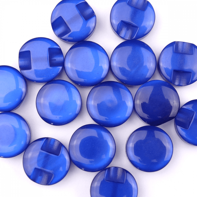 Hovedbilde Candy Kongeblå - 11 mm Resin Knapp