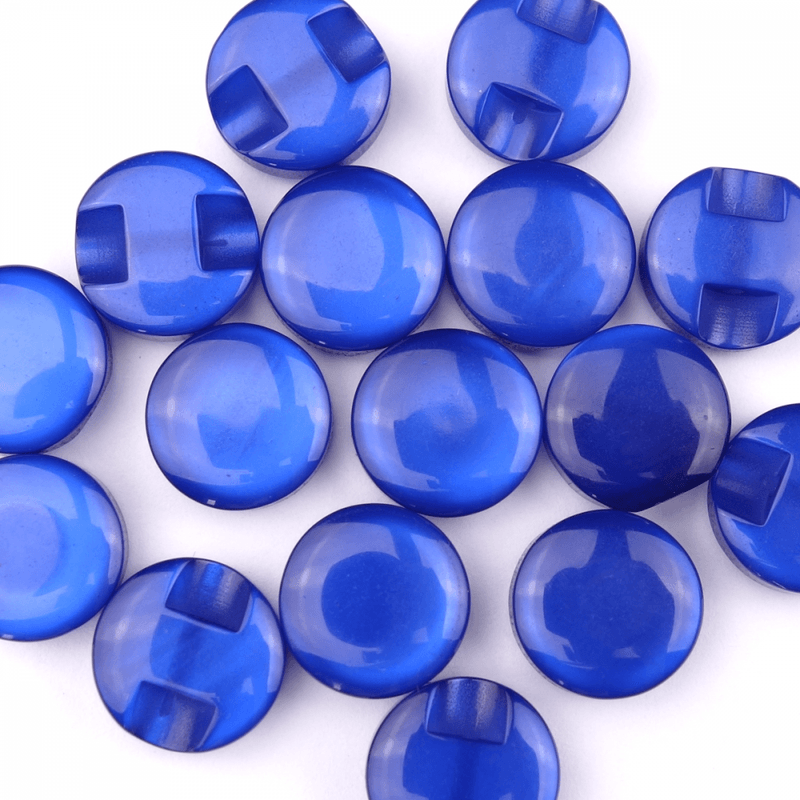 Candy Kongeblå - 11 mm Resin Knapp