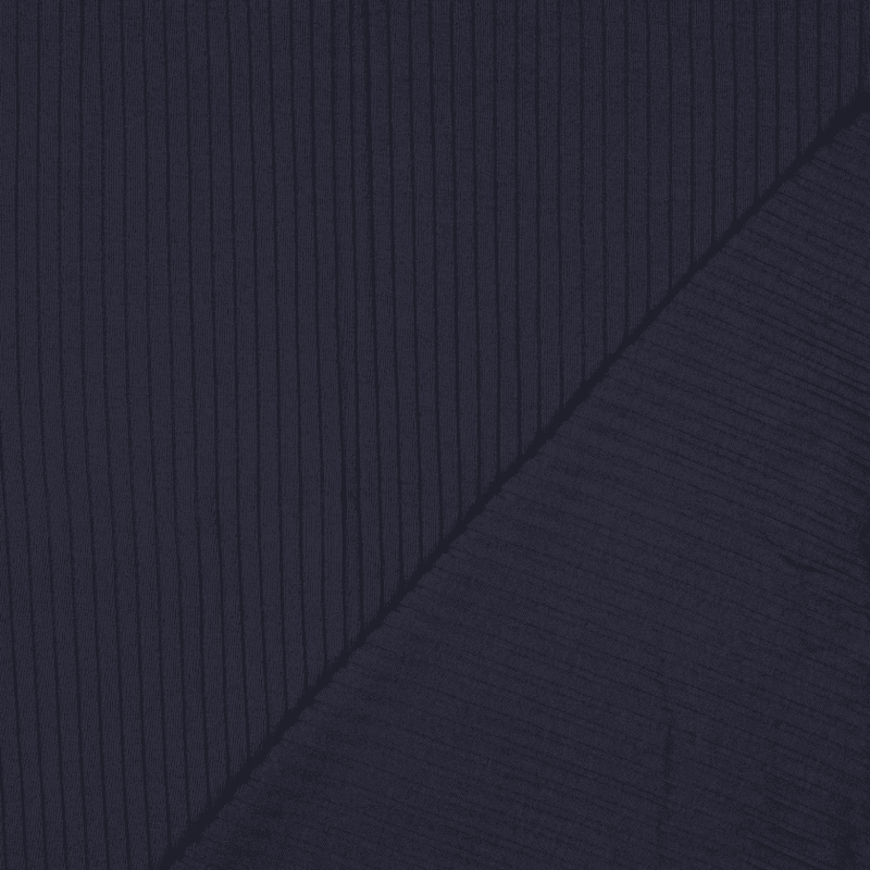Marineblå - Bred Ribbjersey