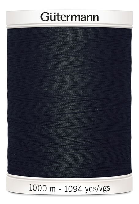 Hovedbilde Sort 000 - Polyester Sytråd 1000 m