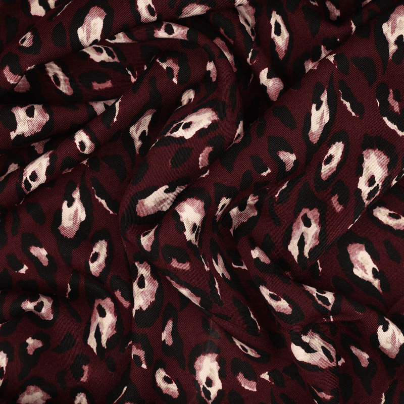 Leo Bordeaux - Viskose Twill