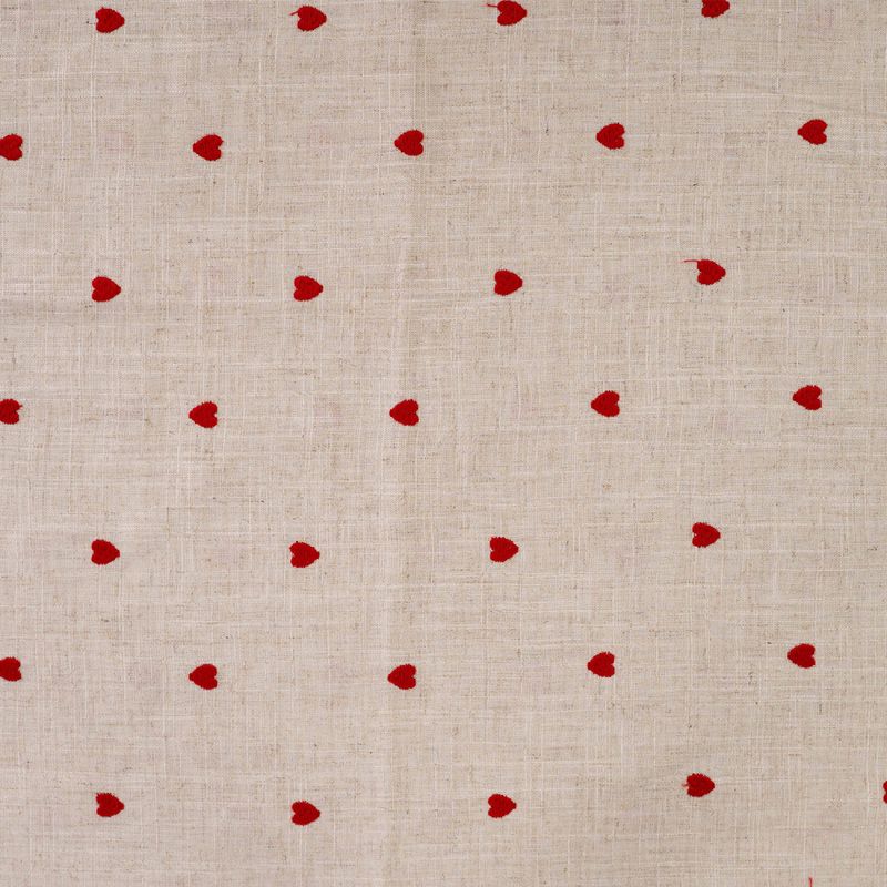 Nature Hearts - Brodert Viskose/Lin