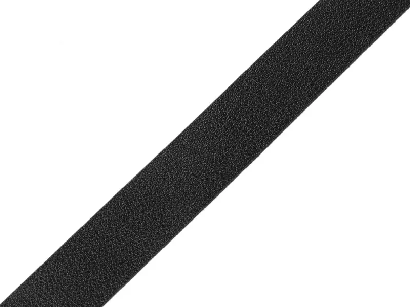 Sort - Imitert Skinn Bånd 25 mm