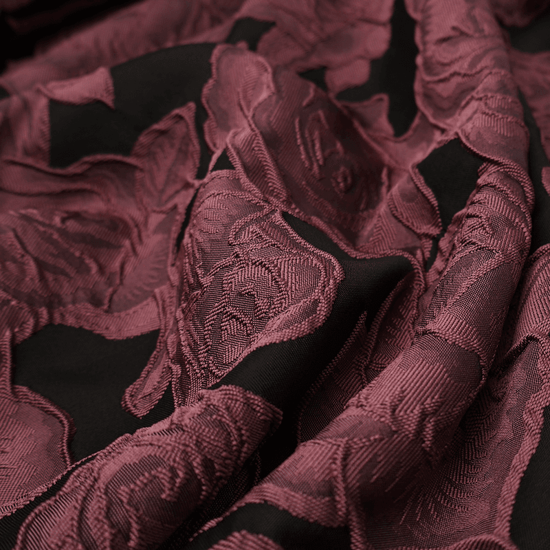 Rose Mauve - Jaqcuard