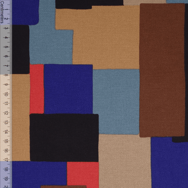 Squares Blue/Brown - Kanvas