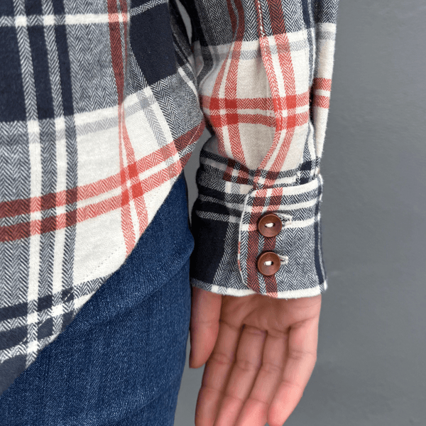 Checks Navy - Flanell