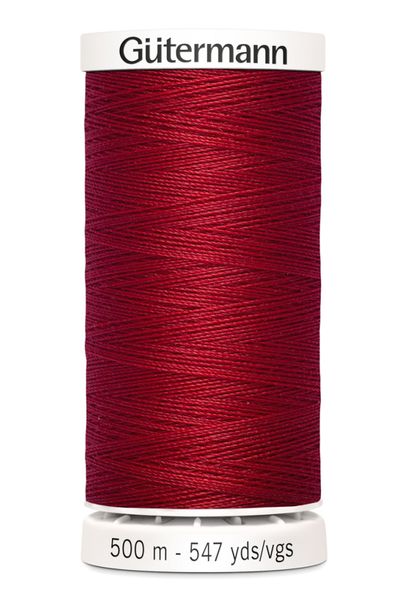 Mørk Rød 46 - Polyester Sytråd 500 m