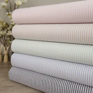 Hovedbilde Stripe Marinebl&aring; - Seersucker Bomull