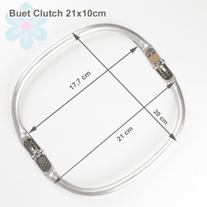 Hovedbilde Buet Veskeramme til clutch 21x10cm