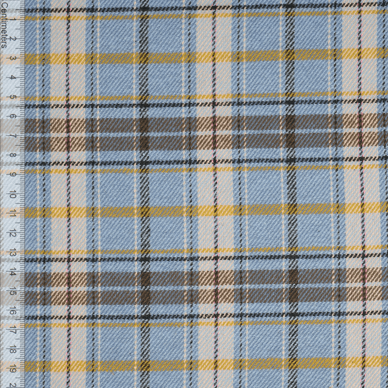 Ruter Lys Blå - Flanell