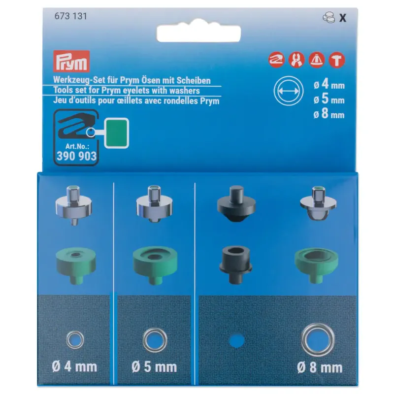Prym Innsats Maljer 4/5/8 mm