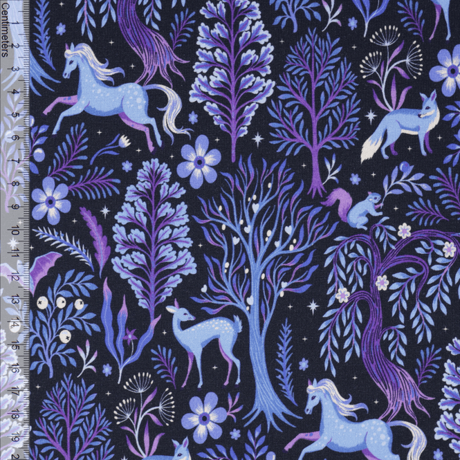Hovedbilde Mystic Woods Blue - French Terry