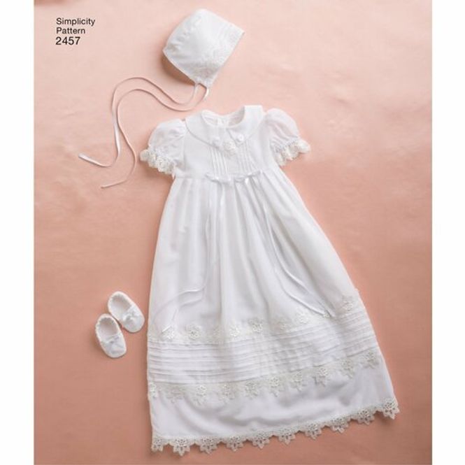 Hovedbilde Dåpskjole/Dåpsdrakt Baby - Simplicity S2457