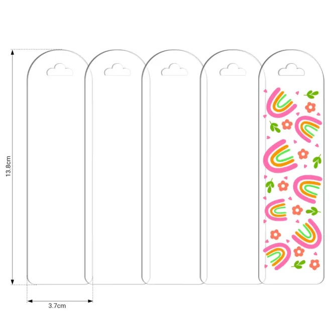Hovedbilde Plastakryl - Bokmerke 5pk
