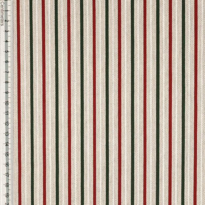 Hovedbilde Christmas Stripes Natur - Kanvas