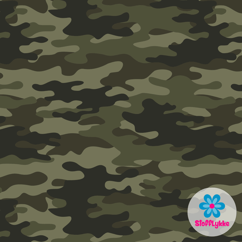 Camo Green - French Terry