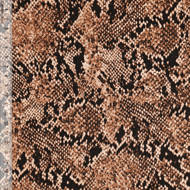 Hovedbilde Snake Brown - Vevd Viskose Stretch