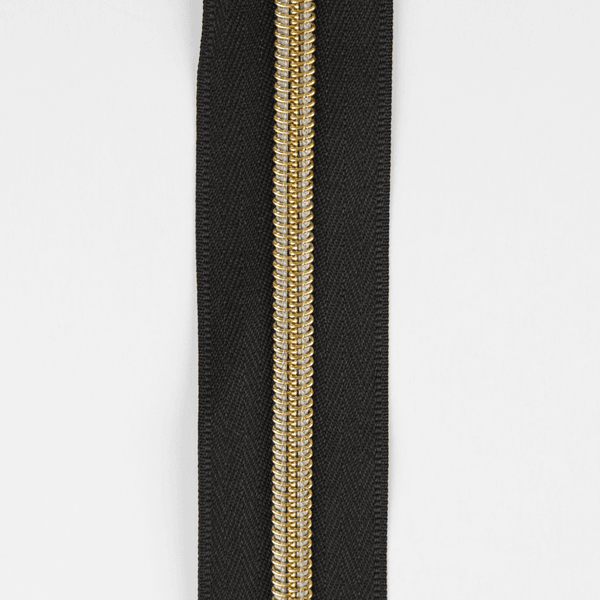 Sort/Gull - 3 m Nylon Glidel&aring;s #5