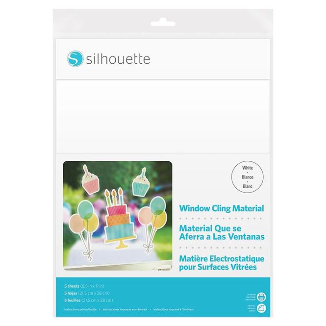 Hovedbilde Silhouette Printable Window Cling Material White