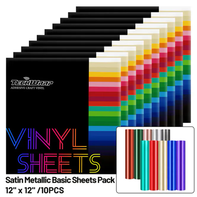 Hovedbilde Samlepakke Satin Metallic Basic Vibes Dekorvinyl