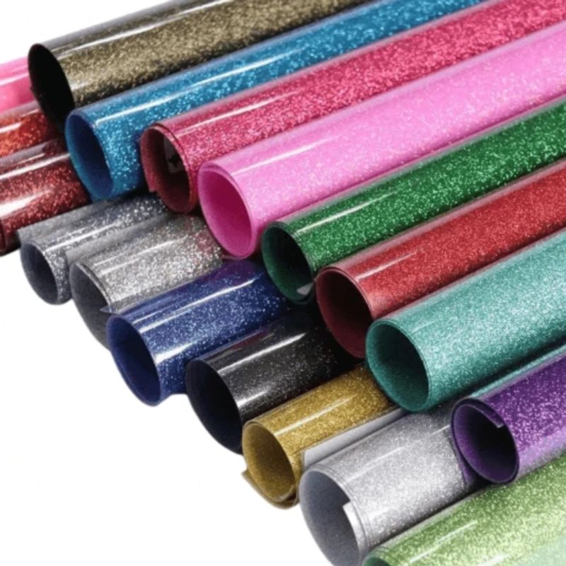 HTV Bling-Bling Star Lime Gul 50x30cm