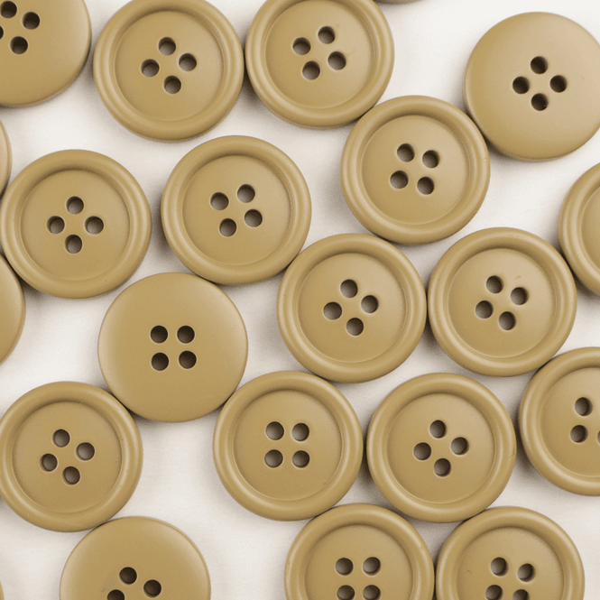 Hovedbilde Madrid Khaki - 18 mm Resin Knapp