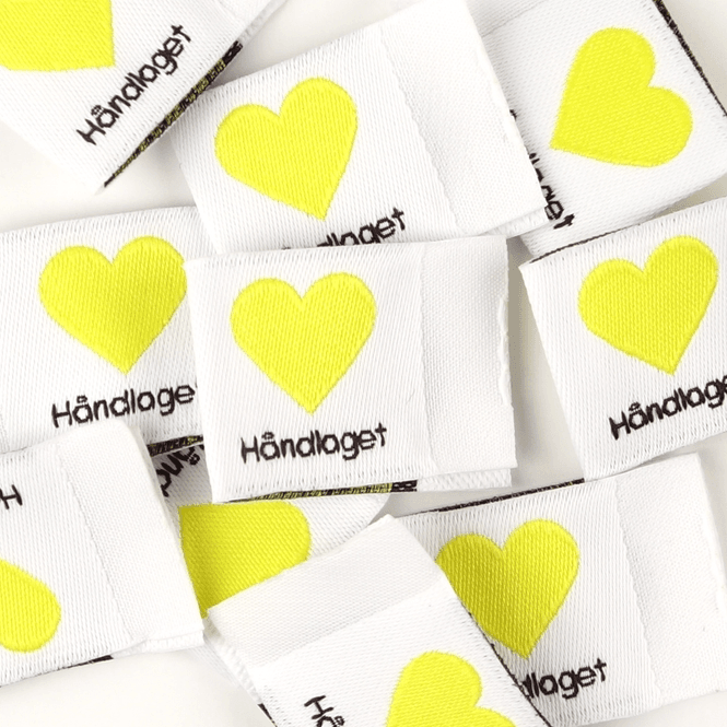 Hovedbilde Håndlaget Merkelapp Gul - 10 stk