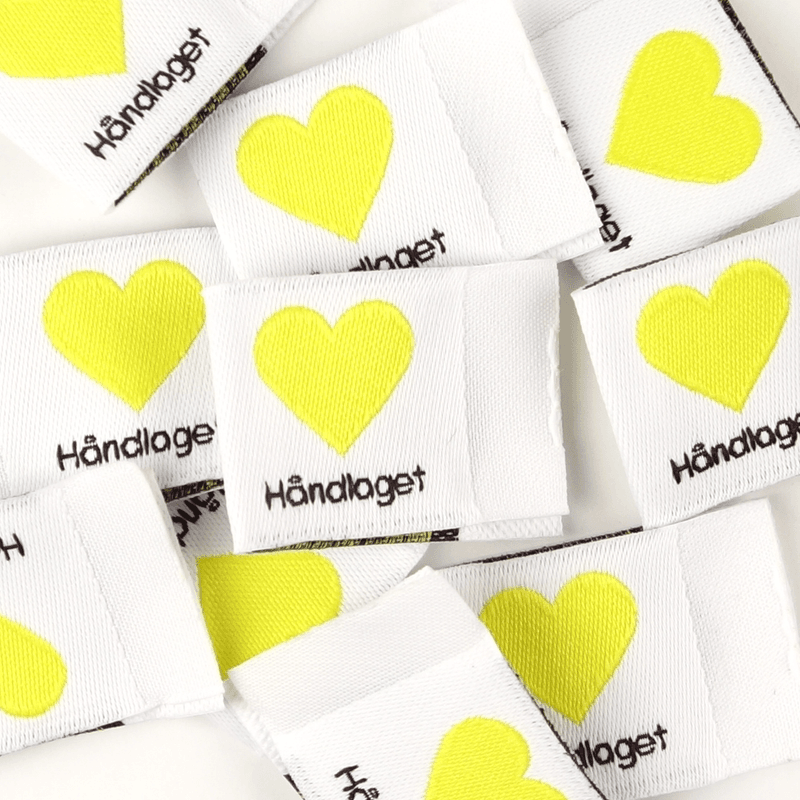 Håndlaget Merkelapp Gul - 10 stk