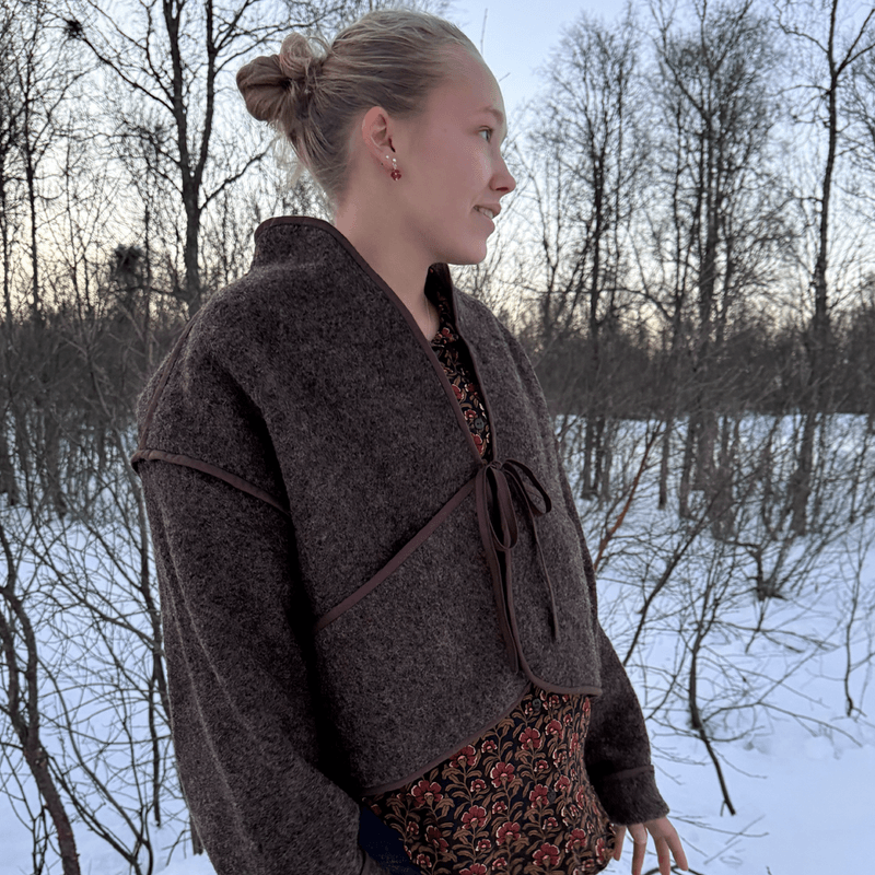 Brun Melert - Ull Boucle