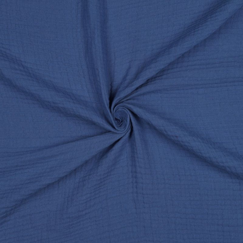 Midnight Blue - Økologisk Musselin