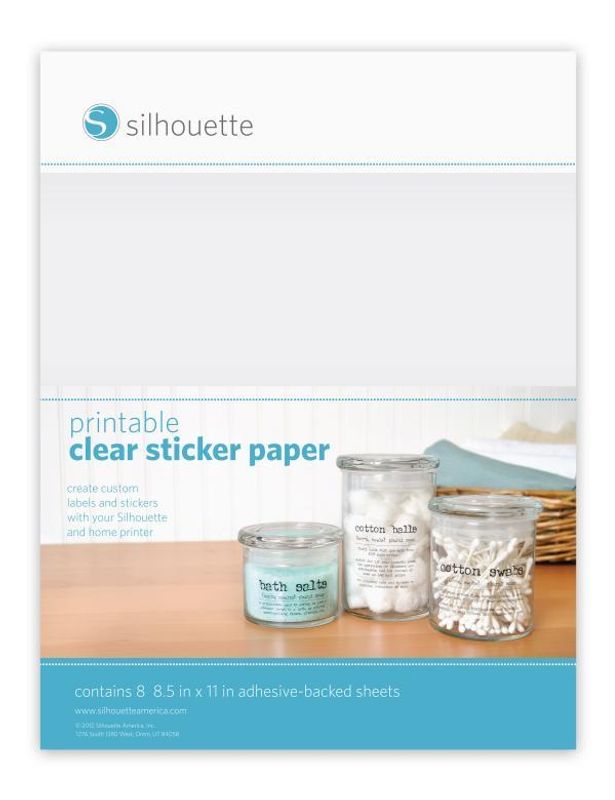 Silhouette Printable Clear Sticker Paper