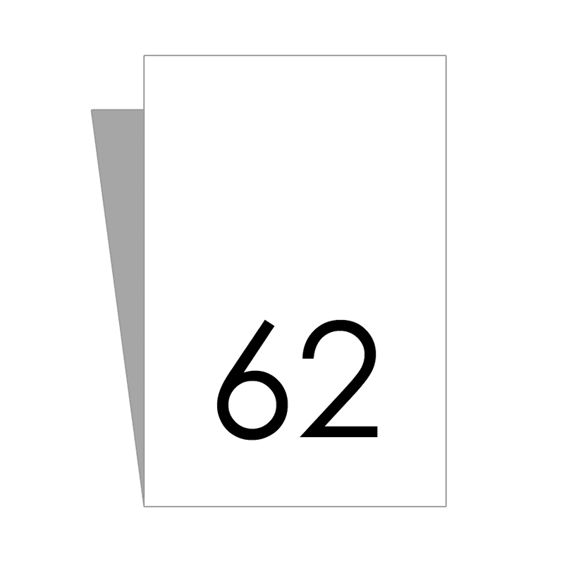 Hvit Størrelseslapp - 20 stk