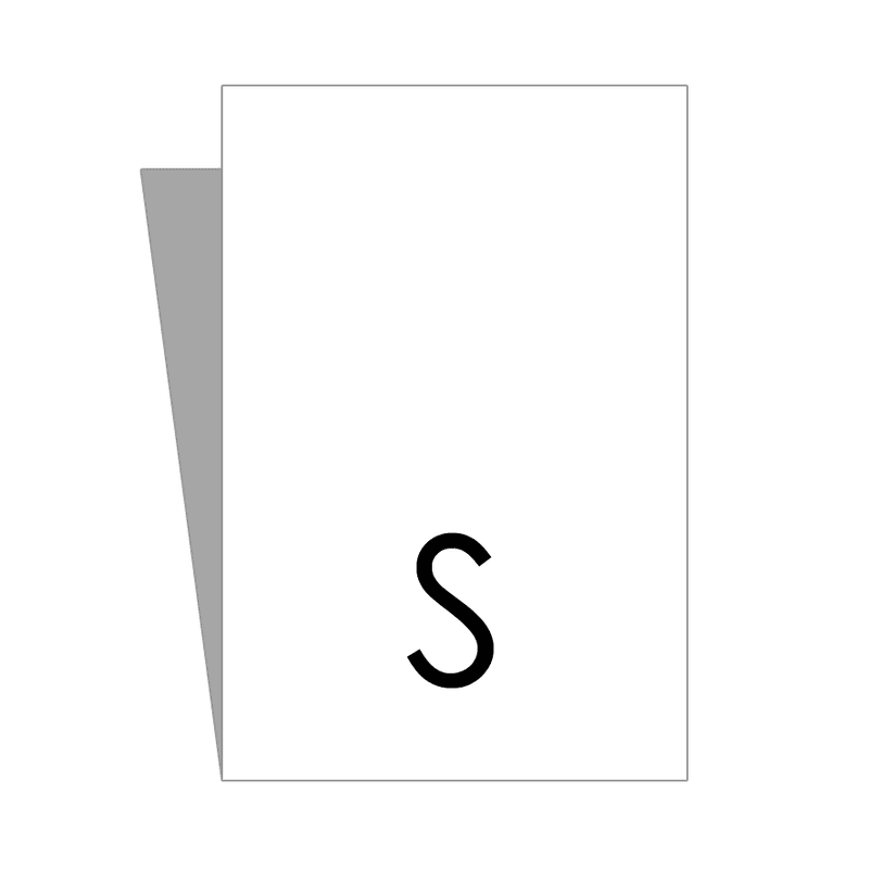 Hvit Størrelseslapp - 20 stk