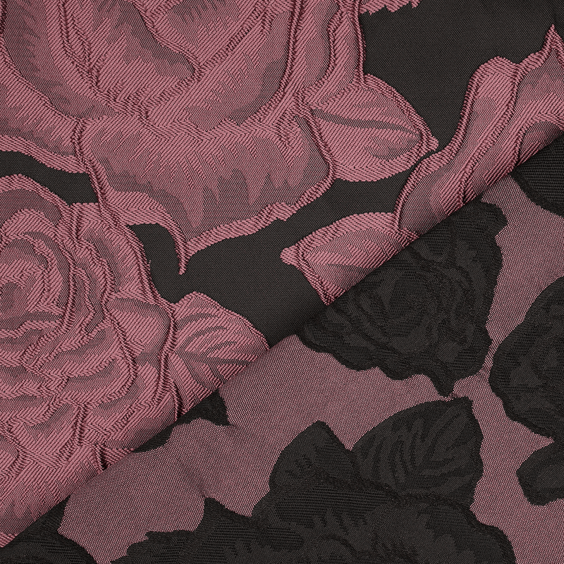 Rose Mauve - Jaqcuard