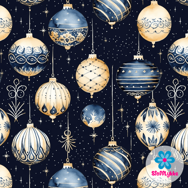 Ornaments Navy - French Terry