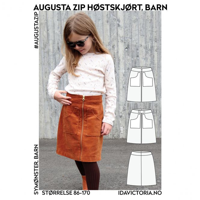 Hovedbilde Augusta Zip Høstskjørt - Barn - Ida Victoria