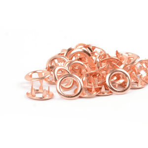 Hovedbilde Rosegull TD metalltrykknapper - 10 stk