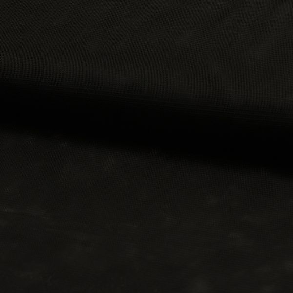 Sort - Elastisk Fôrstoff