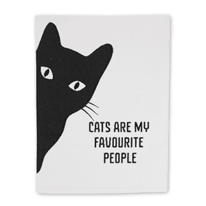 Hovedbilde Cats are my favourite people - Merkelapp 60x80 mm