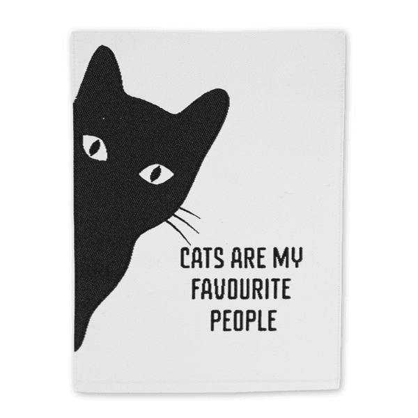 Cats are my favourite people - Merkelapp 60x80 mm